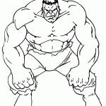 hulk para colorir