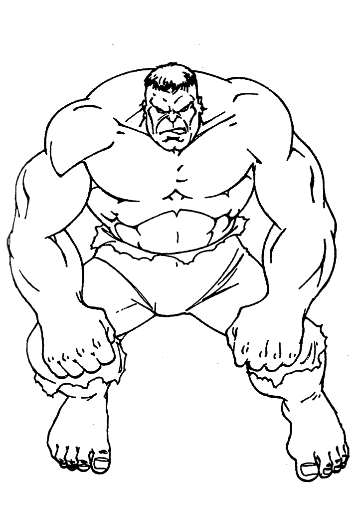 hulk para colorir