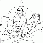 hulk para colorir