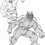 hulk para colorir