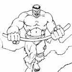 hulk para colorir