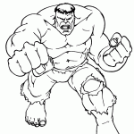 hulk para colorir