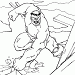 hulk para colorir