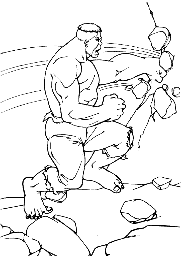 hulk para colorir