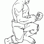 hulk para colorir