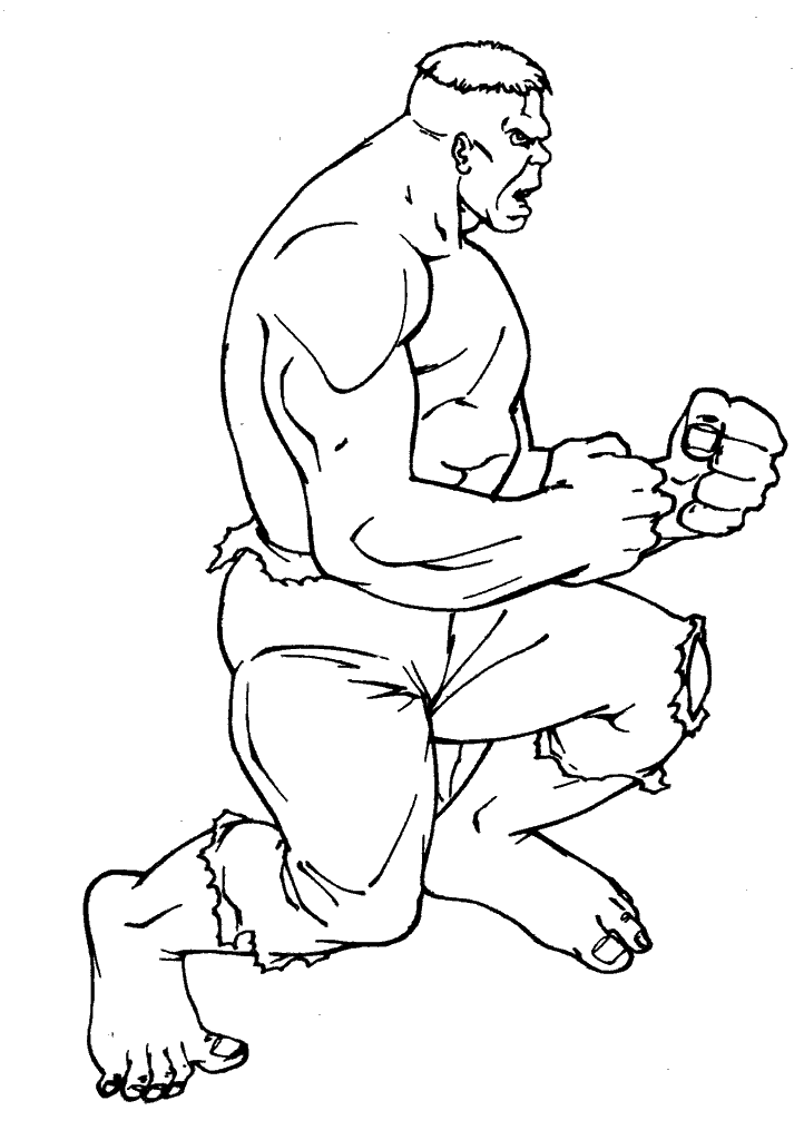 hulk para colorir