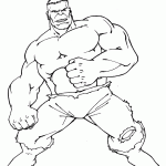 hulk para colorir