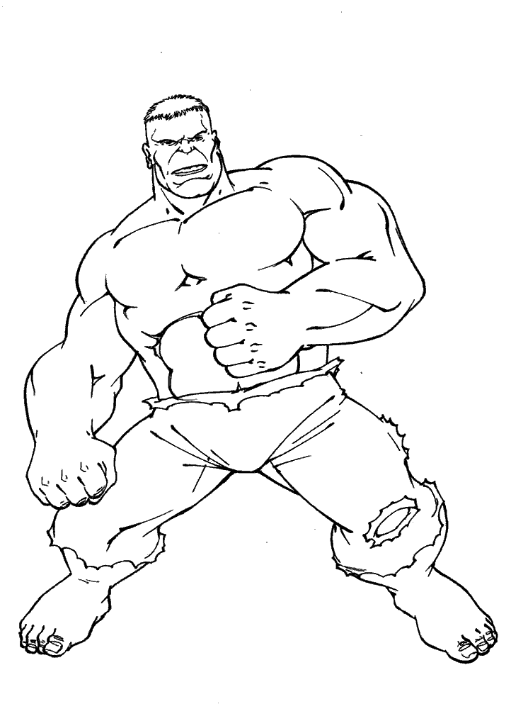 hulk para colorir