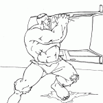 hulk para colorir