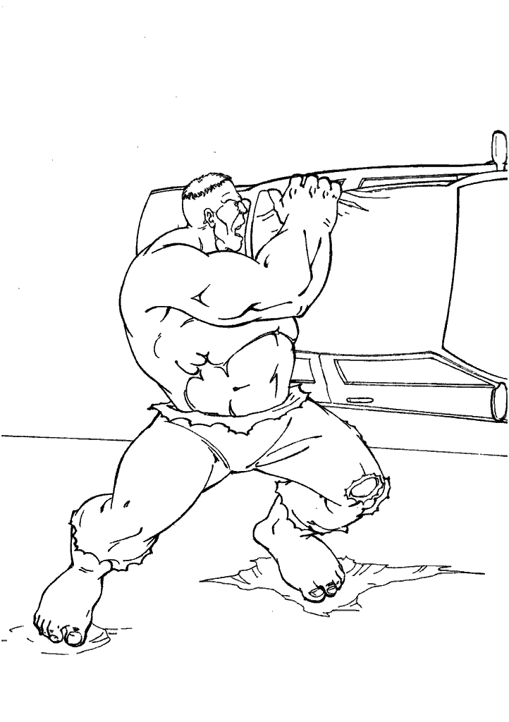 hulk para colorir