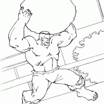 hulk para colorir