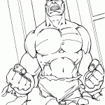 hulk para colorir