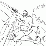 hulk para colorir