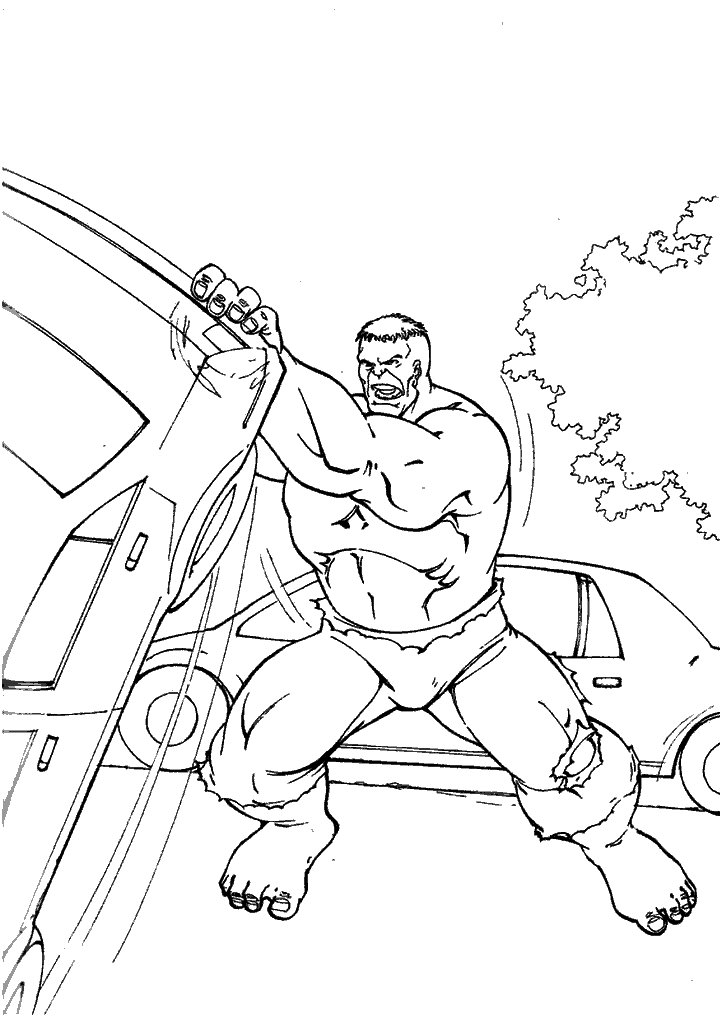 hulk para colorir