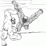 hulk para colorir