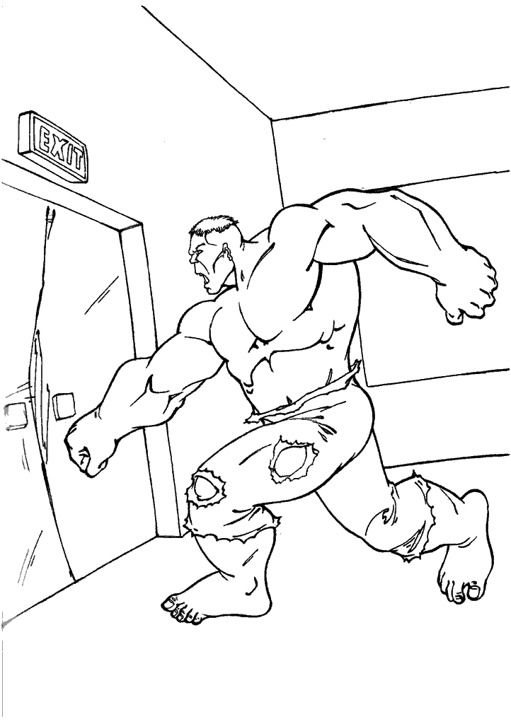 hulk para colorir