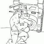 hulk para colorir
