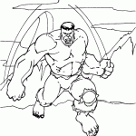 hulk para colorir