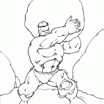 hulk para colorir