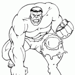 hulk para colorir