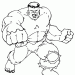 hulk para colorir