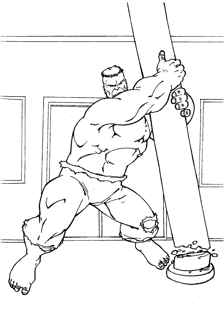 hulk para colorir