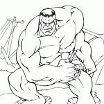 hulk para colorir