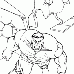 hulk para colorir