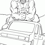hulk para colorir