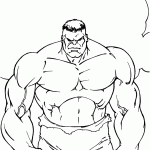 hulk para colorir