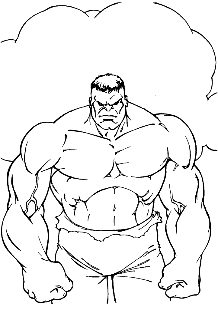 hulk para colorir