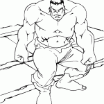 hulk para colorir
