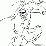 hulk para colorir
