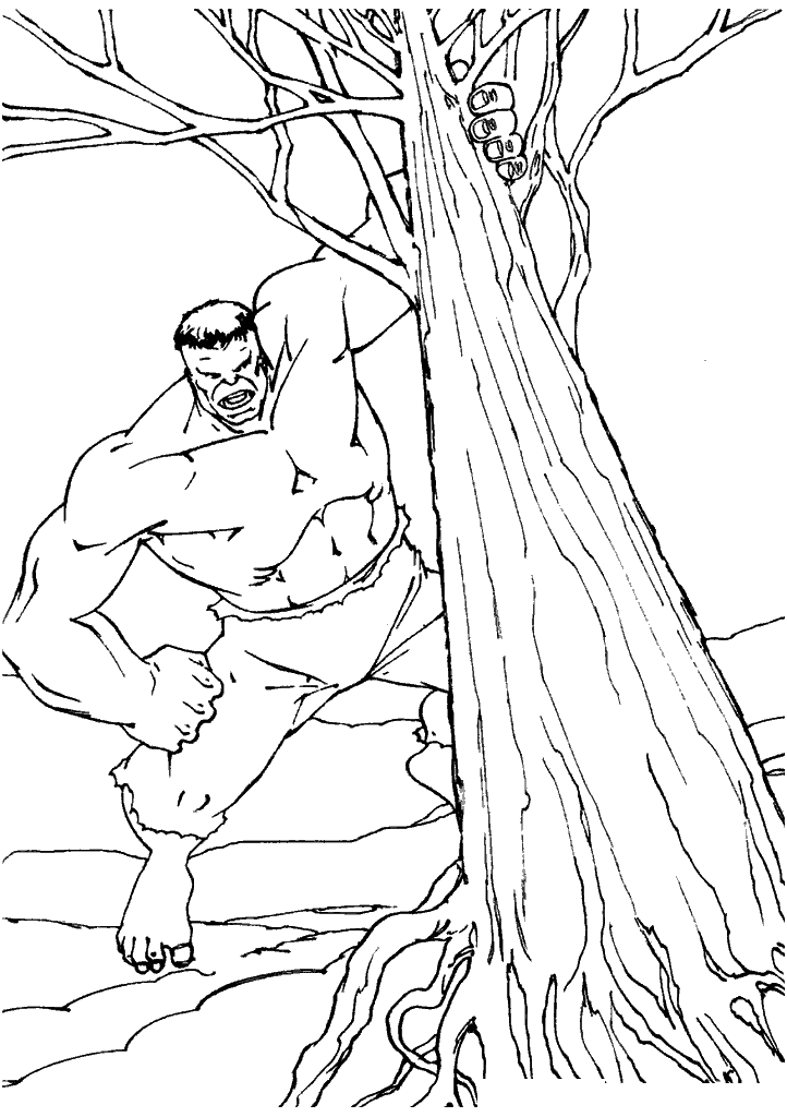 hulk para colorir
