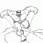 hulk para colorir