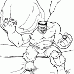 hulk para colorir