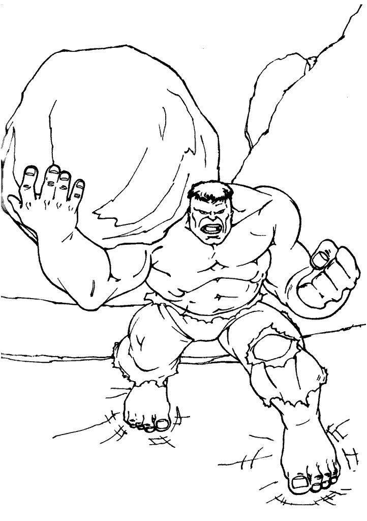 hulk para colorir