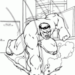 hulk para colorir