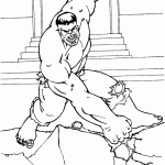 hulk para colorir