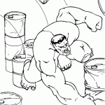 hulk para colorir