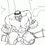 hulk para colorir