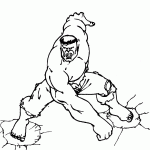 hulk para colorir