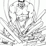 hulk para colorir