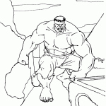 hulk para colorir