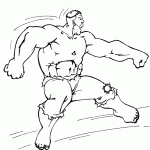 hulk para colorir