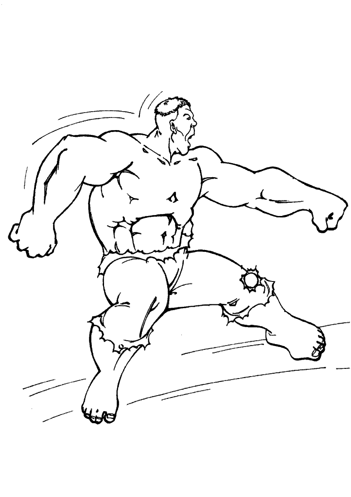 hulk para colorir