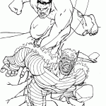 hulk para colorir