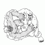 hulk para colorir