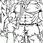 hulk para colorir