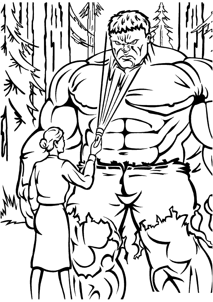 hulk para colorir